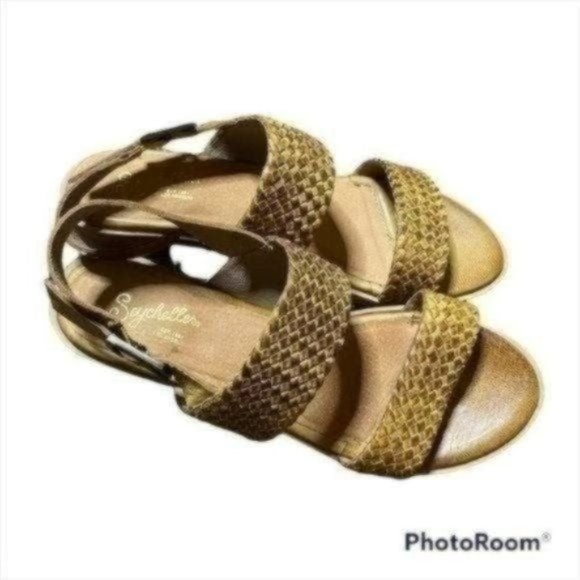 Seychelles Womens Leather Woven Bring It Back Sandal Tan Size 6 - Picture 3 of 6